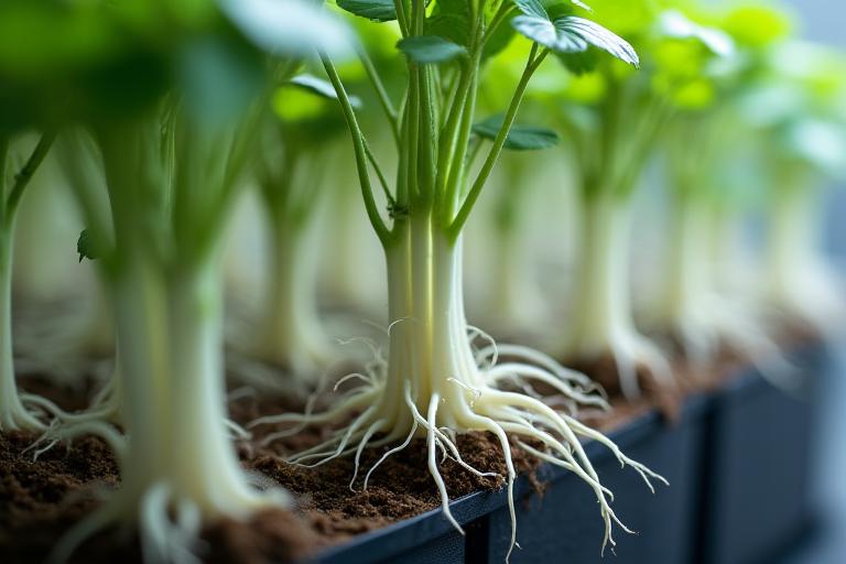 Aeroponic root system cultivation