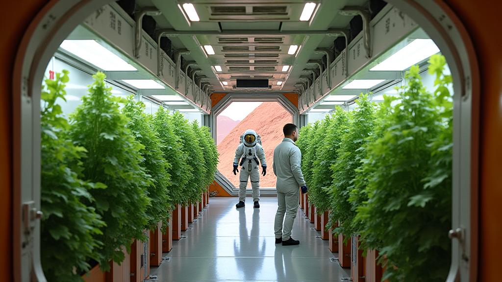 Space habitat farming module